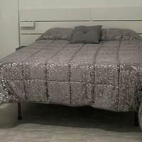 Testata letto matrimoniale con comodini Ikea