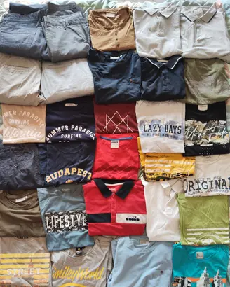 Lotto abbigliamento Uomo estivo Misto - 29 pezzi