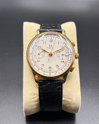 Omega Cronografo Oro 18Kt - Fine anni 40