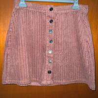 Gonna in velluto rosa antico Piazza Italia