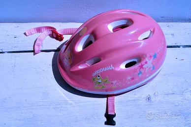 casco rosa da bici da bambina 52-56 cm 260 gr