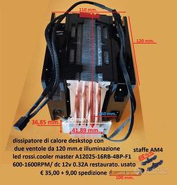 kit ventole con dissipatore di calore pc vedi foto