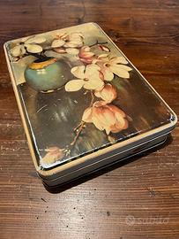 Scatola di latta Le magnolie Originale Anni 60
