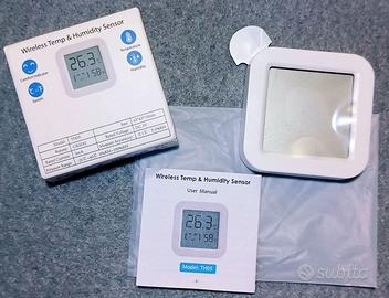 Sensore temperatura umidità con display WiFi Tuya