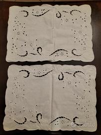 Tovagliette da colazione in cotone ricamate 