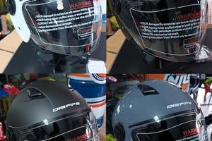 Casco Jet moto scooter DIEFFE visiera lunga in 4 c