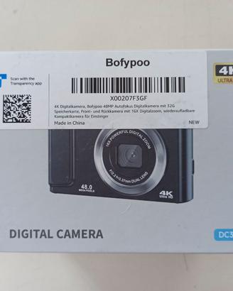 Macchina Fotografica Digitale 4K