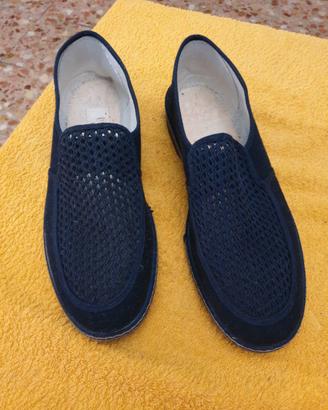 Scarpe da uomo - tela blu n.43