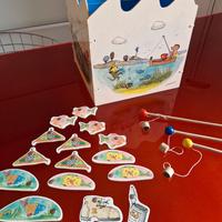 Gioco didattico della pesca in legno, dai 3 anni