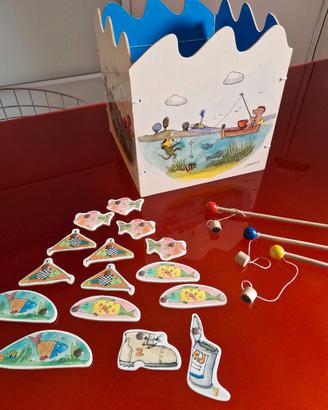 Gioco didattico della pesca in legno, dai 3 anni