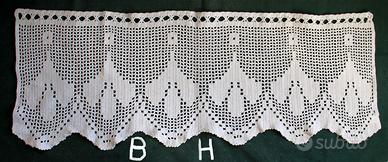 Tende uncinetto a mano - 4 MODELLI anni 30/70