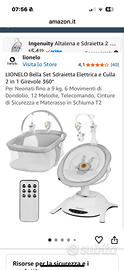 Sdraietta elettrica e culla 2 in  uno