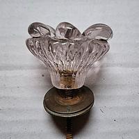 
Pomello Pomolo Maniglia Anni 40 vintage in vetro 