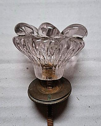 
Pomello Pomolo Maniglia Anni 40 vintage in vetro 