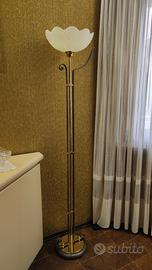 lampada da terra piantana metallo ottone 