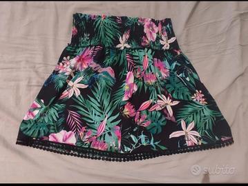 Minigonna in tessuto 