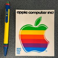 Adesivo logo Apple computer vintage