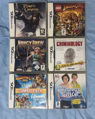 Lotto da collezione: 6 giochi per Nintendo DS