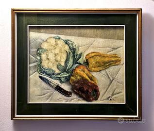 Dipinto a olio siu tela Natura morta