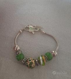 Bracciale in argento con bred Bacio