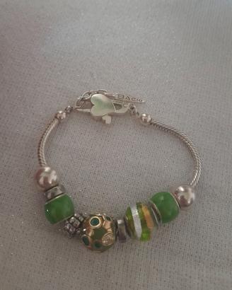 Bracciale in argento con bred Bacio