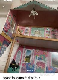 casa in legno di barbie 110 cm