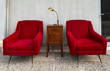 Coppia poltrone anni 50.