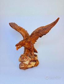 Scultura aquila vintage anni '80