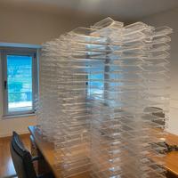 Vaschette portadocumenti trasparente da ufficio