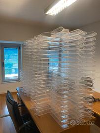 Vaschette portadocumenti trasparente da ufficio