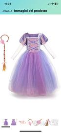 Vestito carnevale Rapunzel