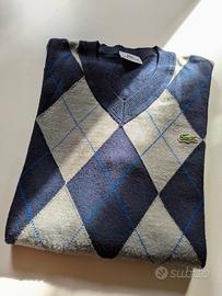 Maglione Lacoste collo a V, tg. 3