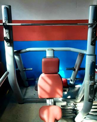 Panca piana,panca 45` e panca spalle Technogym