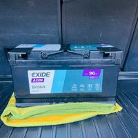 Batteria 96AH 850A EXIDE AGM EK960 Start e stop