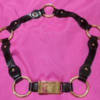 Cintura donna originale PRADA VERA PELLE NERA