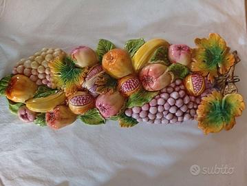 Composizione frutta ceramica artistica -Nove