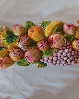 Composizione frutta ceramica artistica -Nove