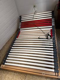 Letto con doghe elettrico con materasso memory nuo