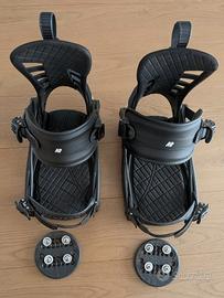 K2 Attacchi Snowboard Cinch TC Neri con Dischi di 