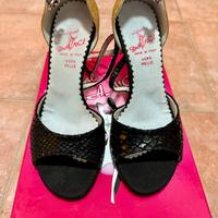 Scarpe da ballo colore nero e oro