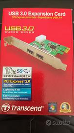 Scheda espansione  2 porte aggiuntive USB 3