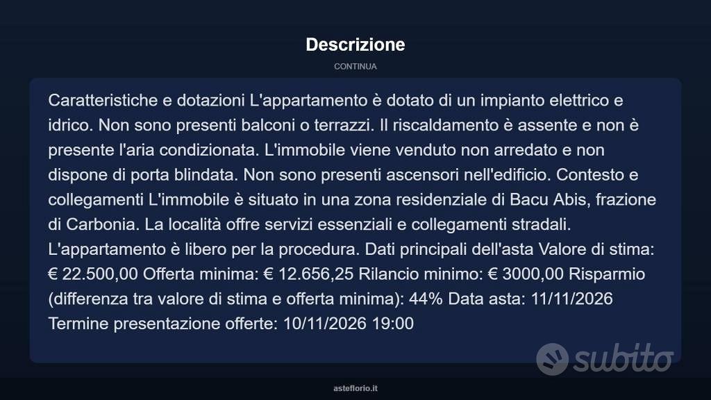 Appartamento – Carbonia, Colonia Bellisai - Vista 5