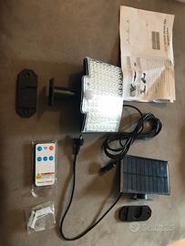 108 Led + pannello solare