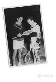 Del Bello tennisti foto cartolina firmata