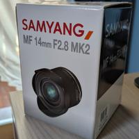 Obiettivo Samyang MF 14mm F2.8 MK2 per CANON EF