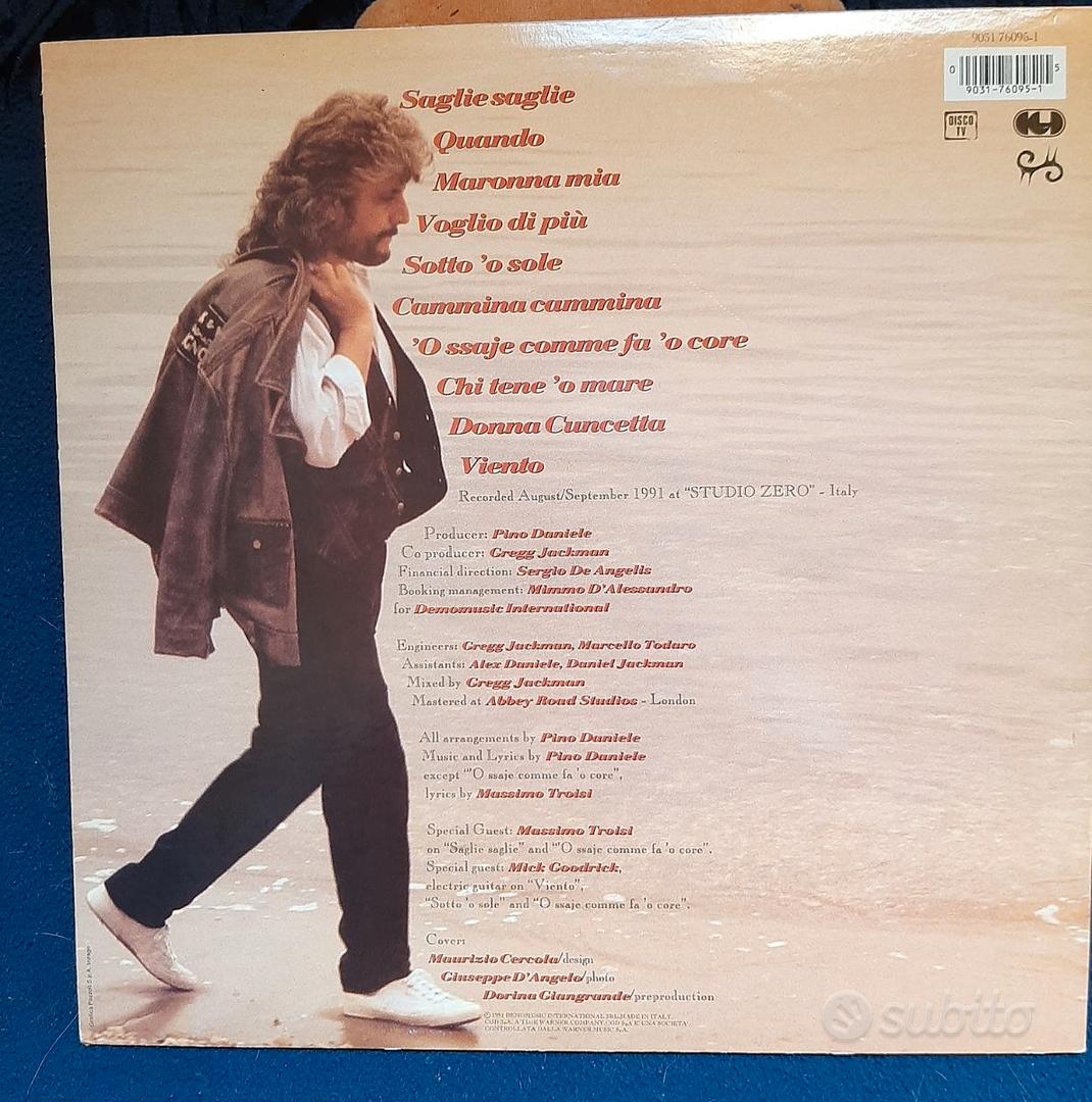 Pino Daniele - Sotto 'O Sole - LP vinile - Musica e Film In vendita a Milano