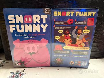 2x Snort Funny Gioco Party Nuovo