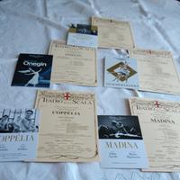 Locandine di balletti rappresentati al Teatro alla