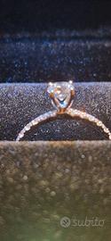 Anello con diamante 0.36 ct D VVS2 certificato IGI