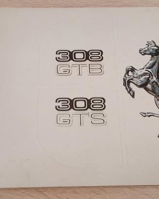 Ferrari 308 GTB - 308 GTS brochure 